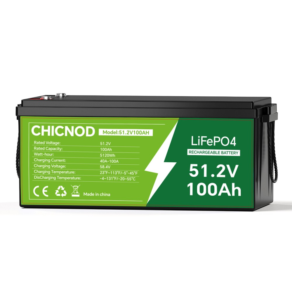 48V 50Ah/100Ah LiFePO4 Lithium Battery Built-in BMS Deep Cycle For RV Golf Cart