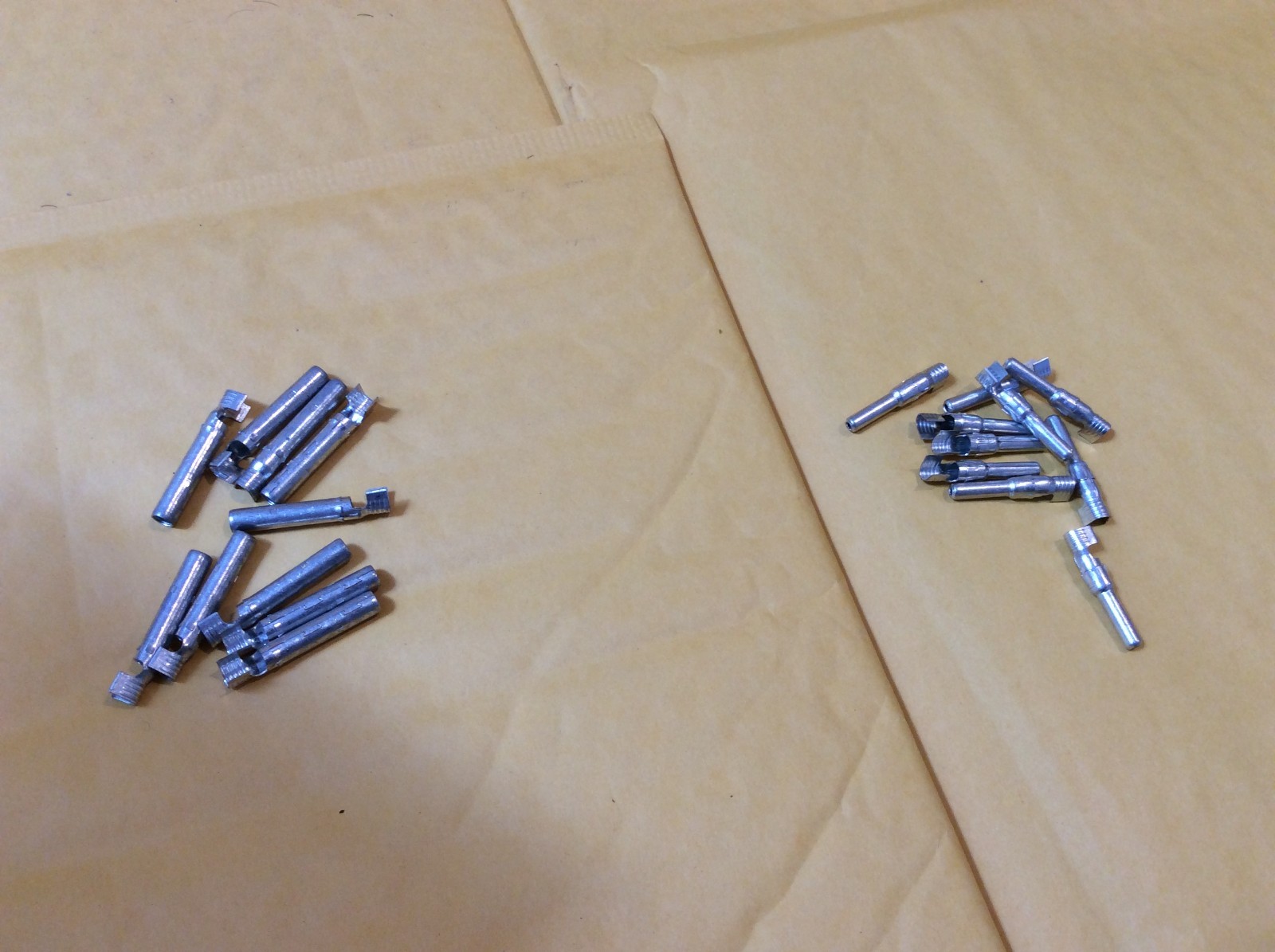 Lot of 10 Pairs M/F Pins for Solar MC4 Connectors 12AWG…..10AWG