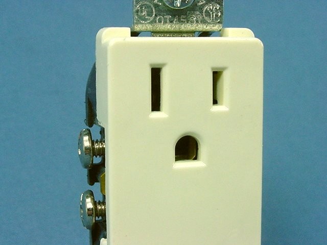 Leviton Almond Decora Straight Blade Receptacle Outlet 5-15R 15A Bulk 5325-SA