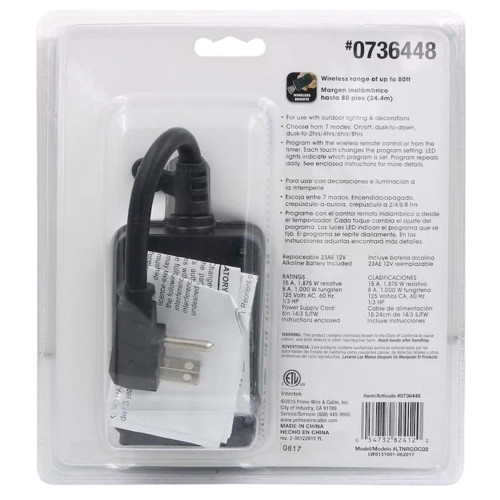 PRIME 2-Outlet Plug-In Countdown Lighting Timer