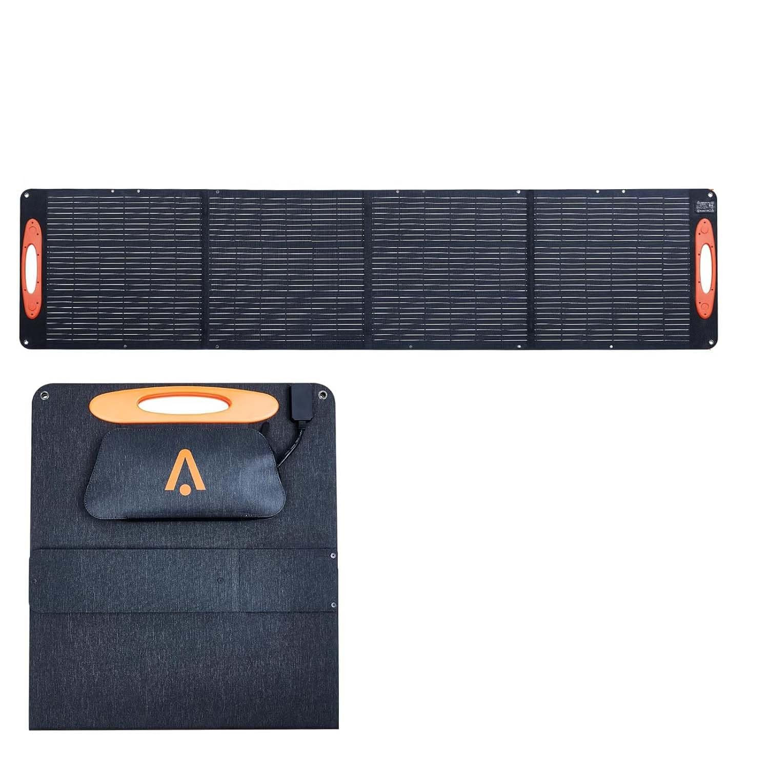 Portable Solar Panel 210W, 99% Power Station Compatible, IP68 Waterproof, High-E