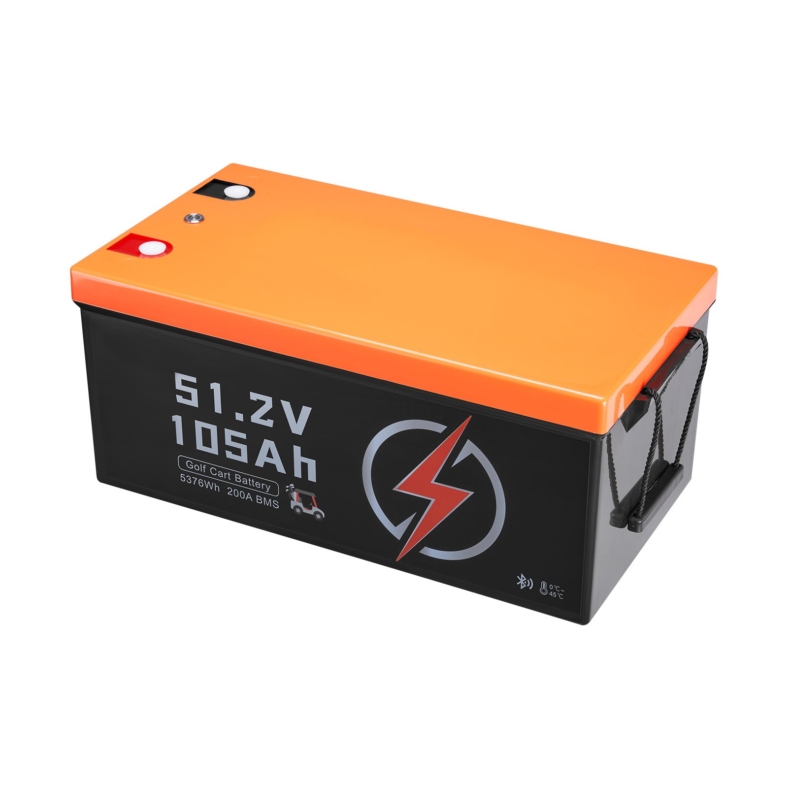 48V 105Ah Golf Cart Lithium Battery with LCD Monitor and 4000+ Cycles