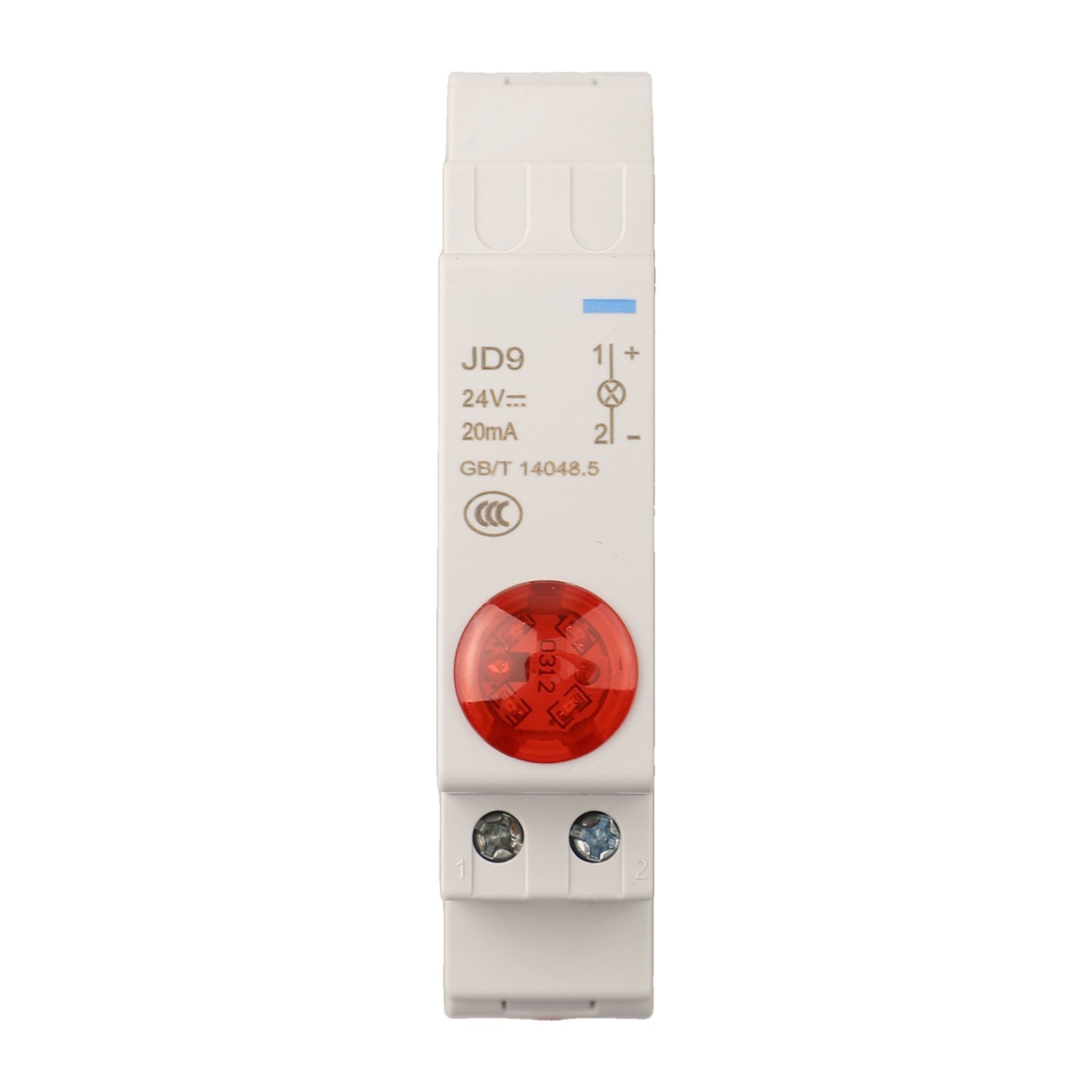 Din Rail Mount Signal Lamp Series AC/DC 24V Indication For Pilot Lights JD9 New
