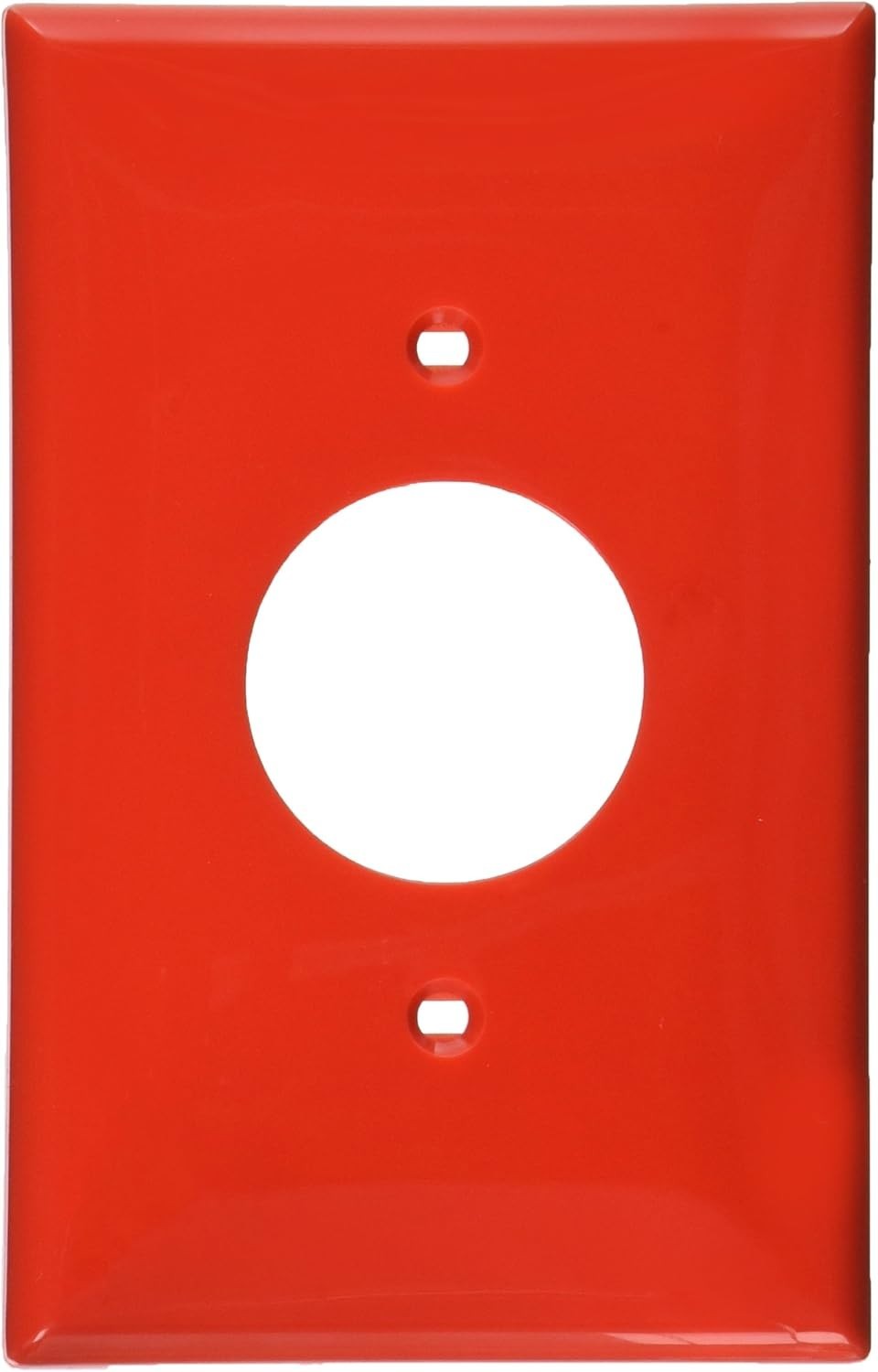 Leviton 1-Gang 1.60 Inch Hole Outlet/Receptacle Wallplate, Standard Size red*