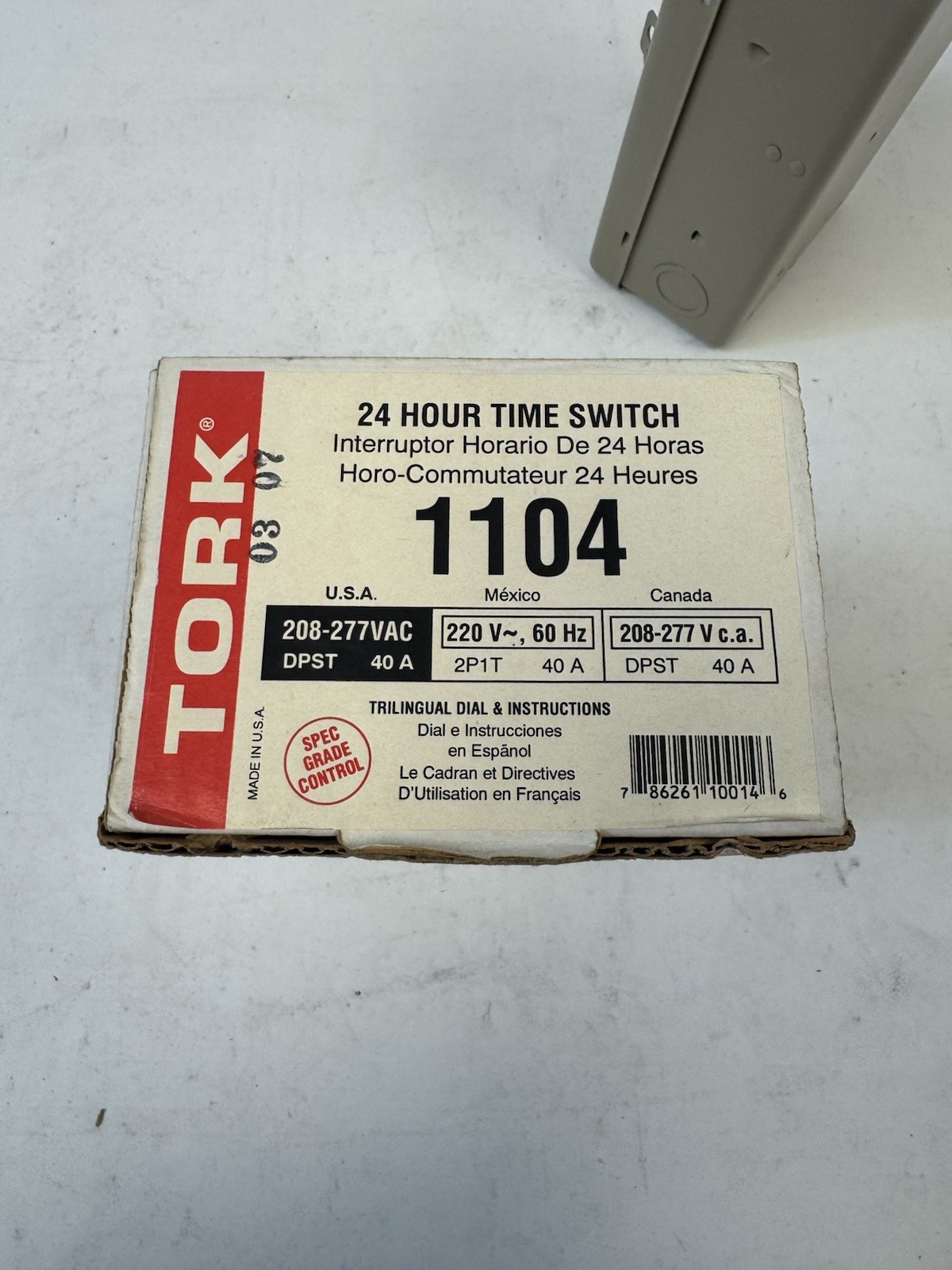 Tork 1104 24 Hour Time Switch 40 Amps 208 To 277 Volt -US Seller-