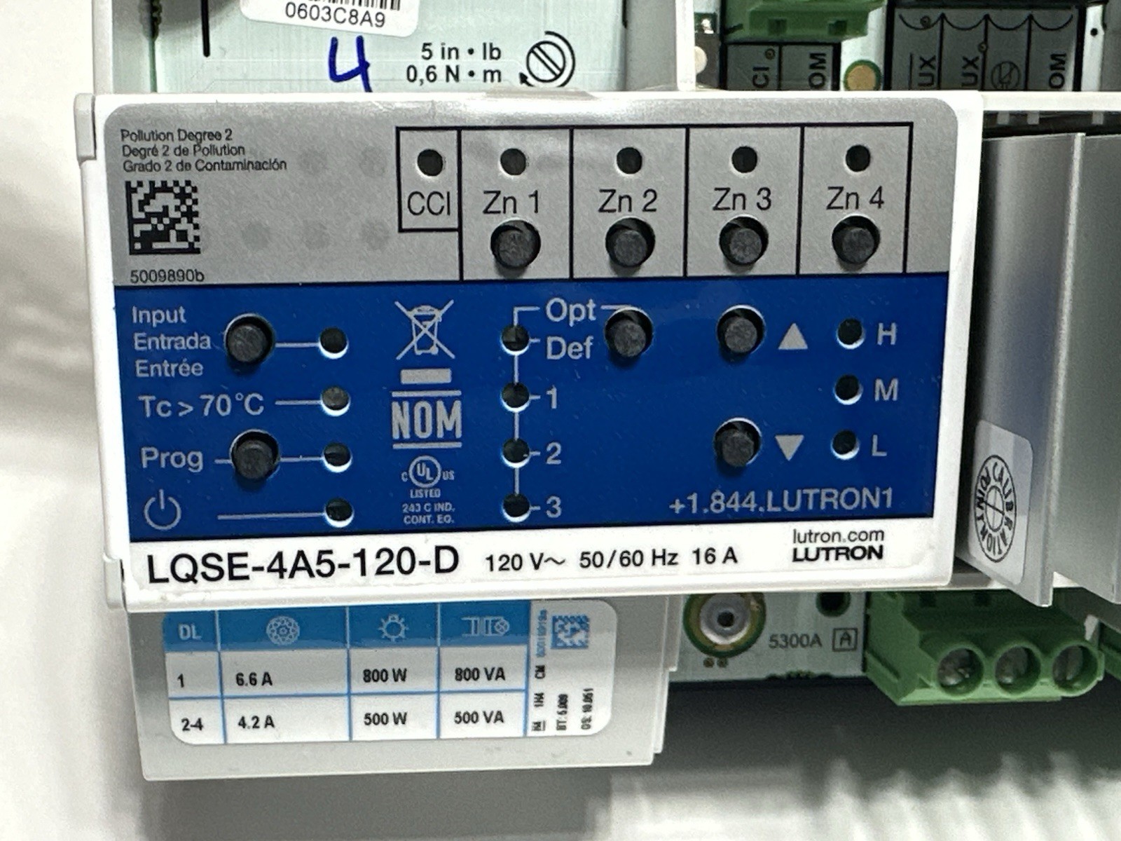 Lutron LQSE-4A5-120-D Phase Adaptive Power Module 16A 120V- FREE SHIP