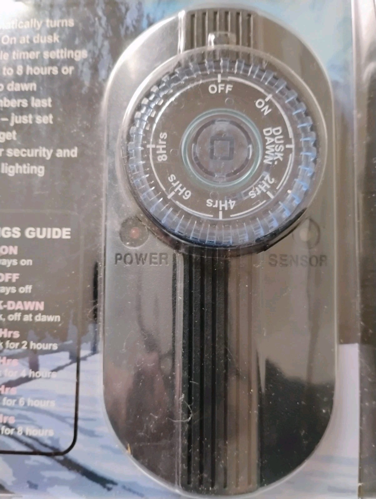 Mechanical Automatic Timer OUTDOOR 2, 4, 6, 8 hr Dusk/Dawn,Security Lights&Mor