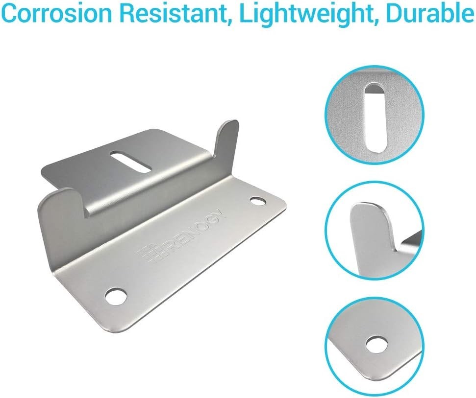 Lightweight Aluminum Z Bracket Set for Easy Solar Panel Mounting (4 Units)