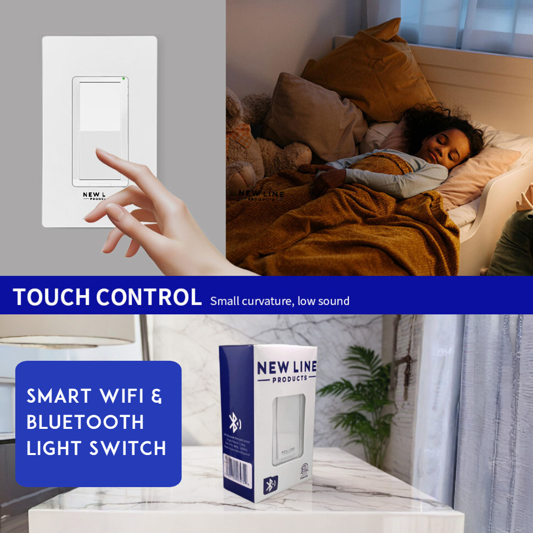 WiFi Bluetooth Smart Light Switch Voice & APP Control Compatible Alexa & Google