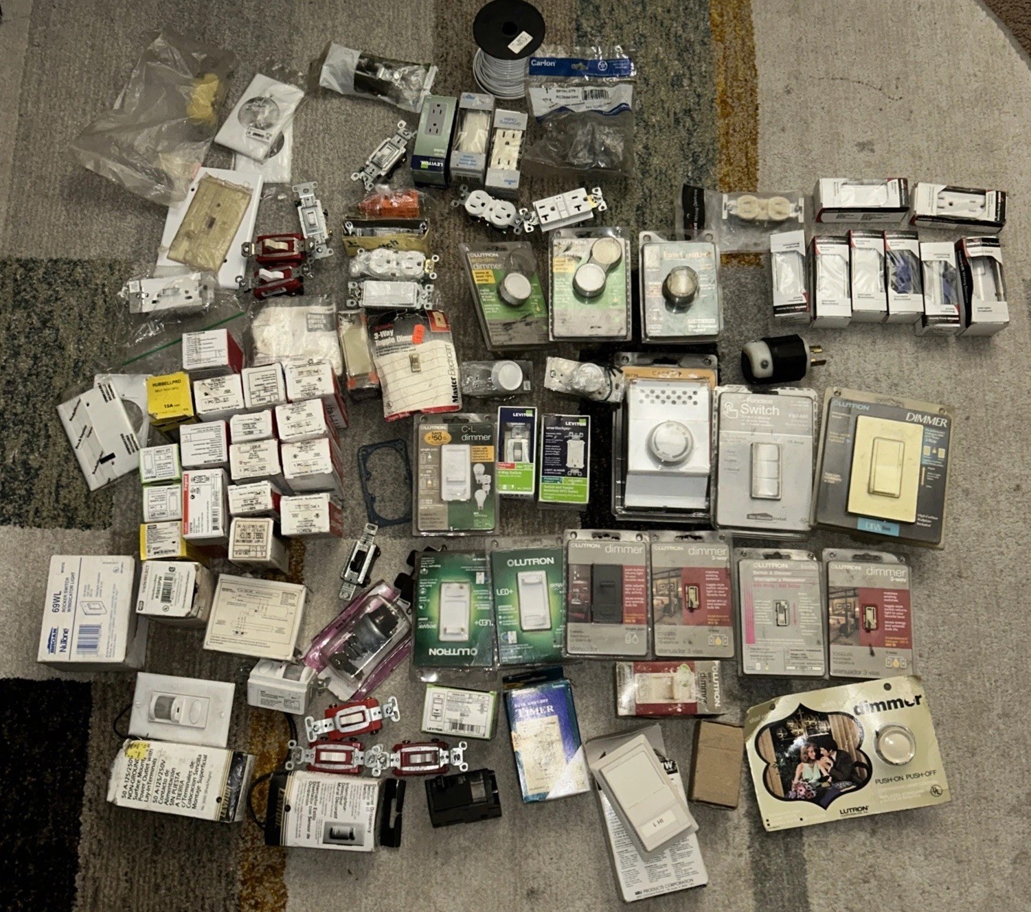 Huge Dimmer Switch Receptacle Lot Leviton Lutron LEGRAND 80+ pcs New Outlets