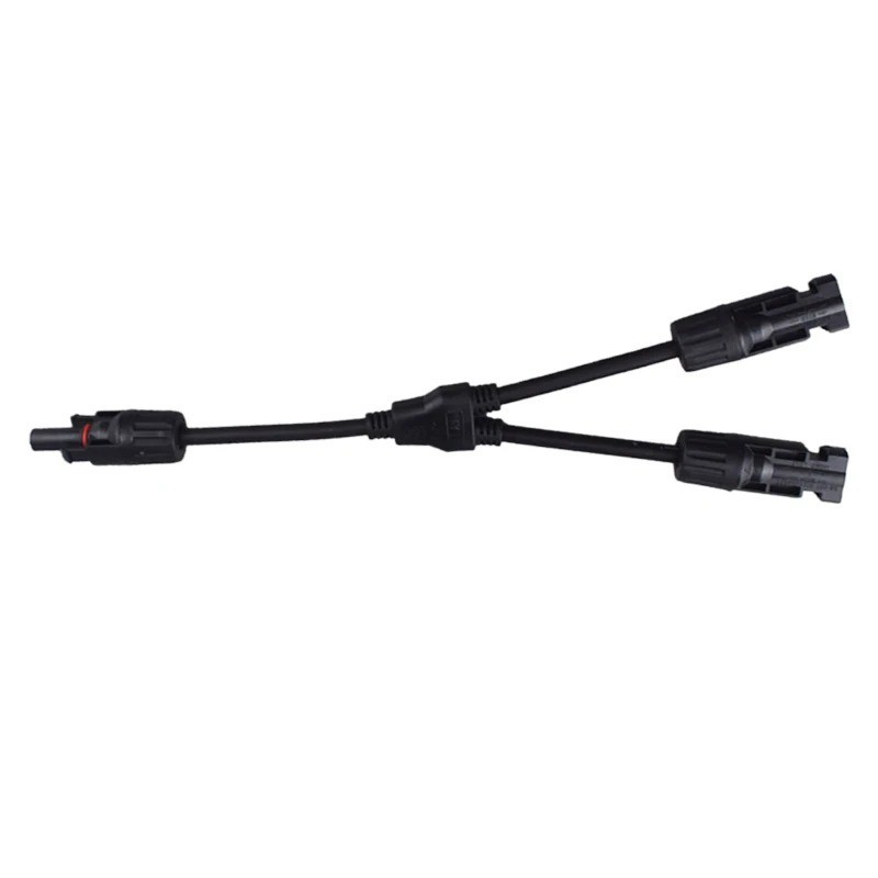 Solar Panel Y Branch Cable Connection Waterproof Adapter Connector Extension