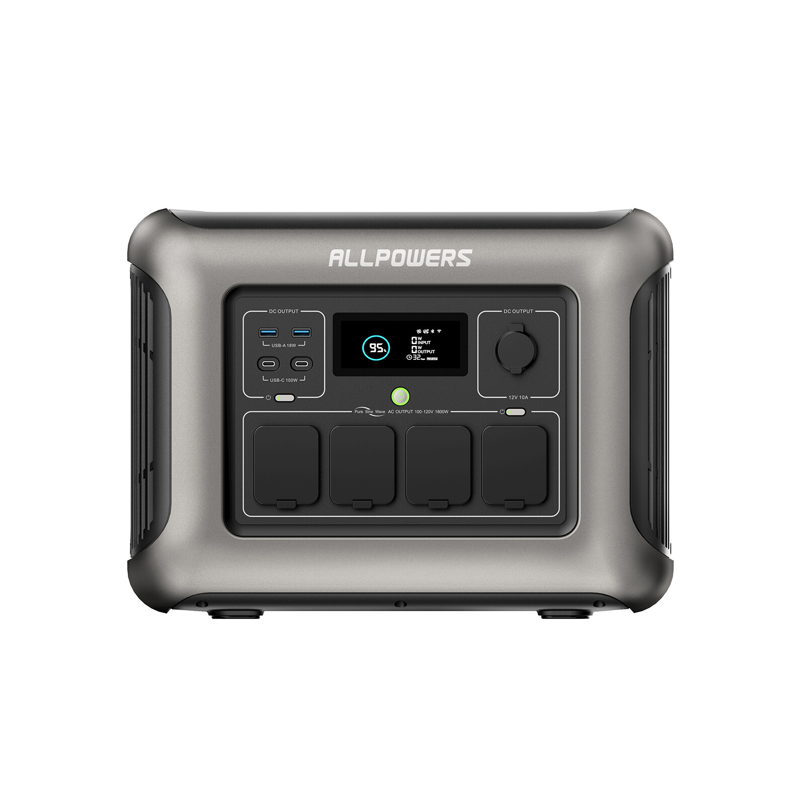 ALLPOWERS 1800W 1152Wh Portable Power Station Generator Certified Refurbished