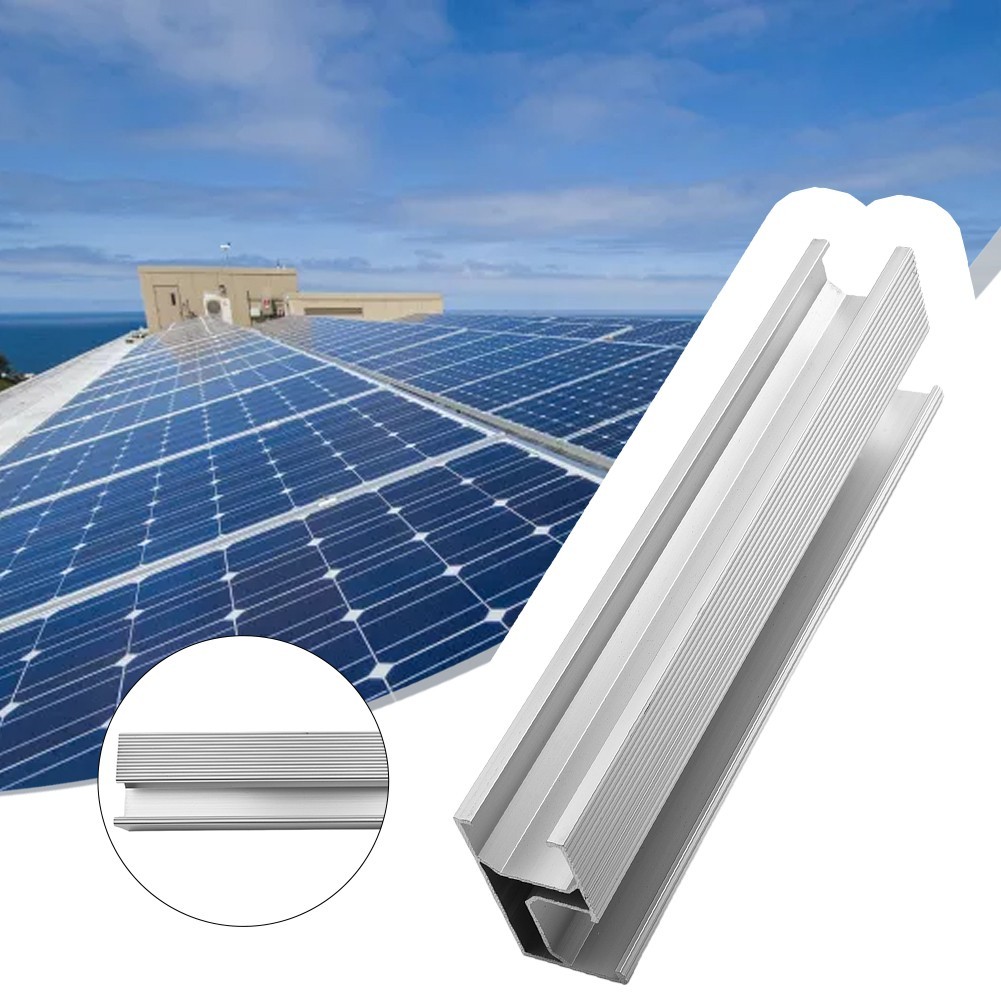 PV Solar Panel Bracket Rail 200mm Aluminum Alloy Mounting Track – 1 to 8 pcs