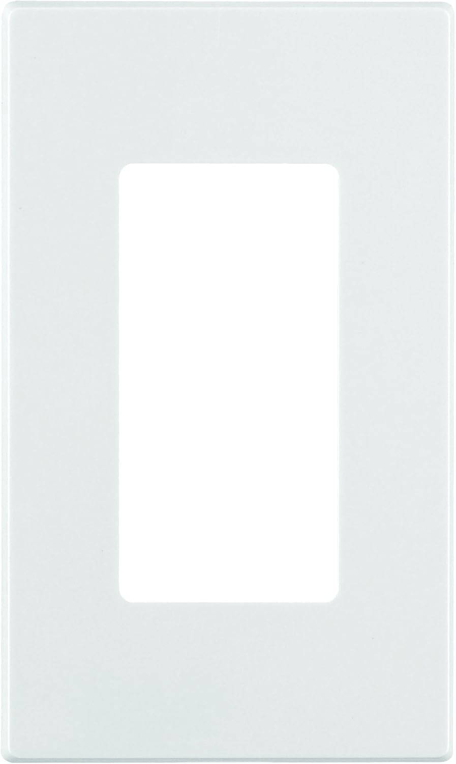 1-Gang Decora Plus Screwless Wall Plate, 80301-SW, White
