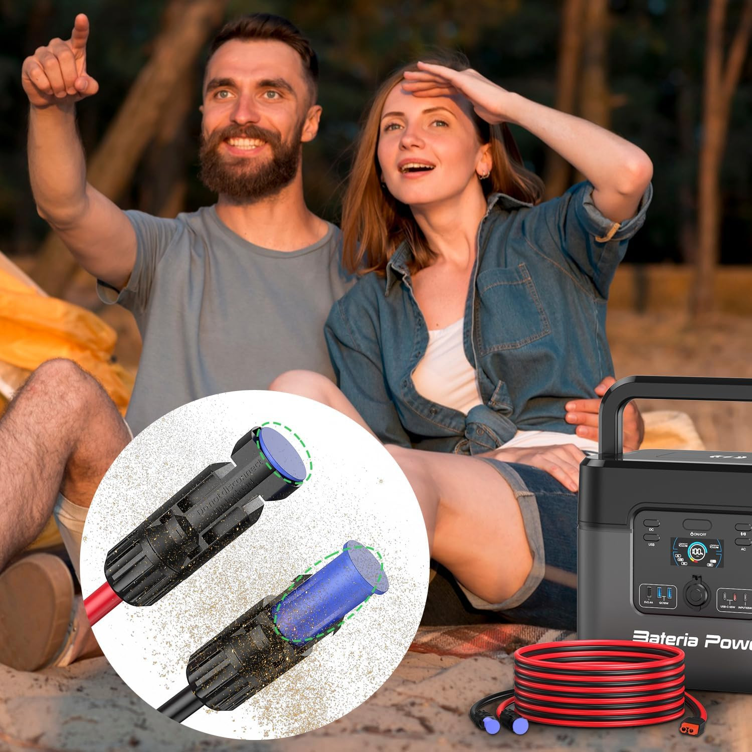 300 Pairs Solar Connector Caps, Obvious Color Weather Resistant Dust Male and Fe