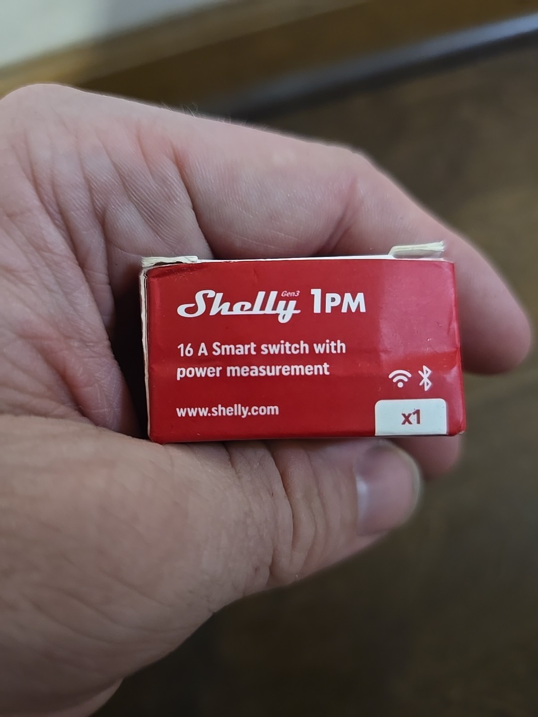 Shelly 1PM Gen3 Wireless switching actuator Bluetooth, Wi-Fi
