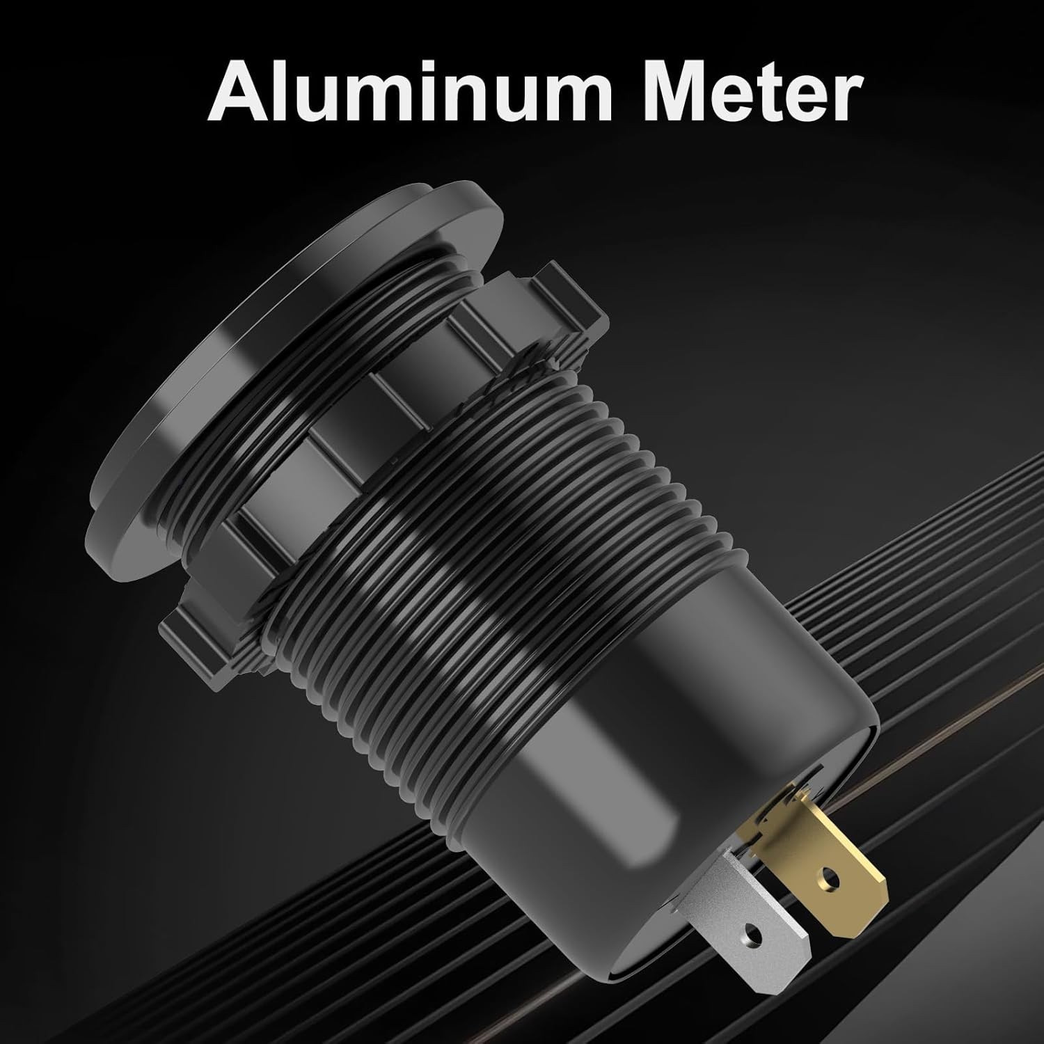 12V USB Outlet Aluminum Car Charger PD65W Port for Laptops, Quick Charge 3.0