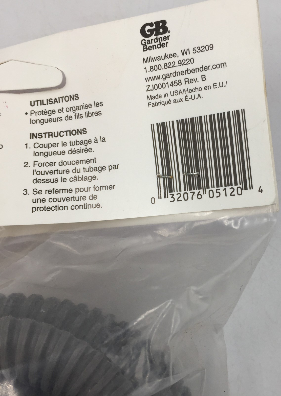 Gardner Bender 3/4 In. Dia. x 5 Ft. L. Polyethylene Gray Split Flex Tubing New