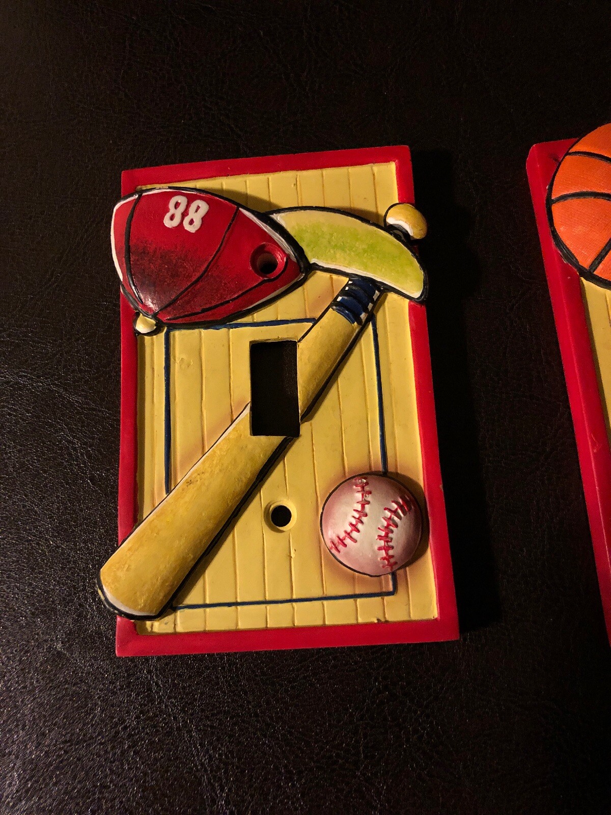 2 SPORTS Borders Unlimited SWITCH PLATE COVERS, Light Switch Plate Covers