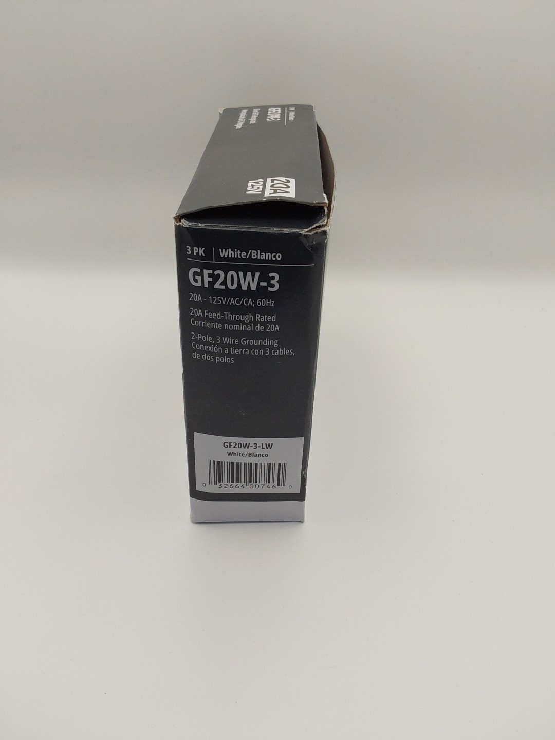 Eaton GF20W-3 PACK White GFCI Decorator Outlet Receptacle 20A 125V New G1***