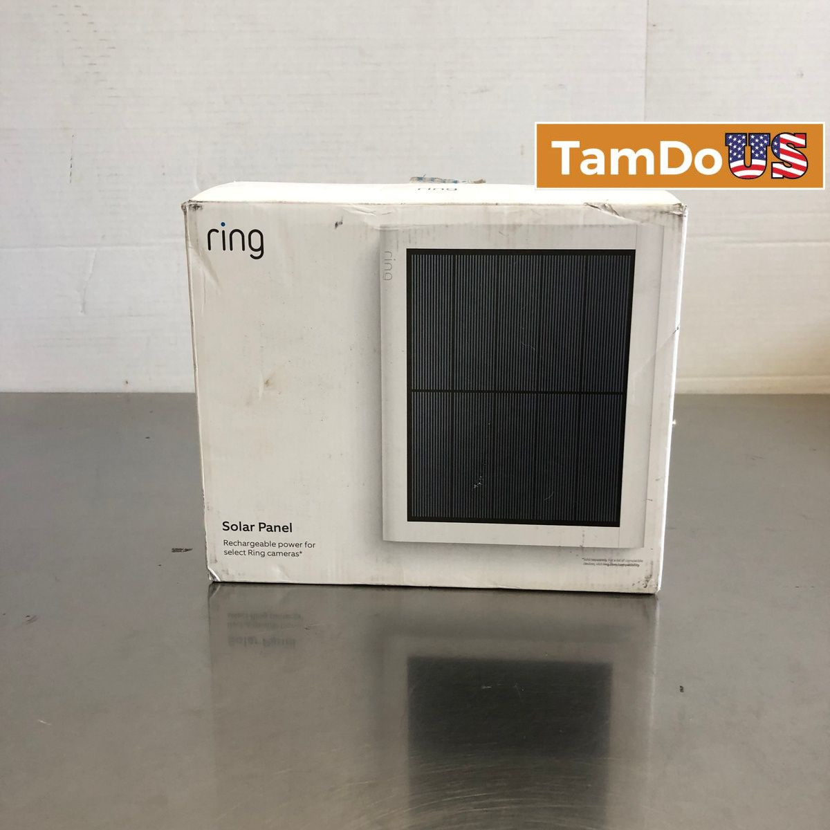 Ring Solar Panel White Rechargeable Power Supply for Select Ring Security Cam