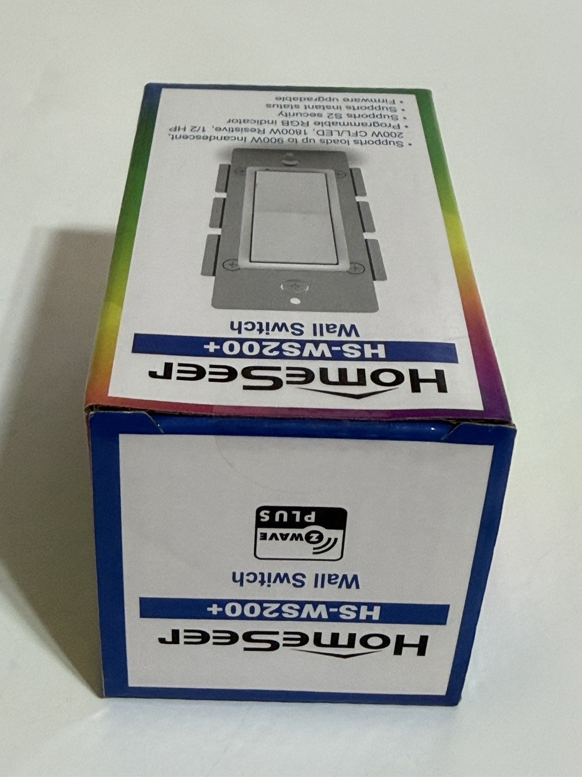 HomeSeer HS-WS200+ Z-Wave Plus Smart Wall Switch Brand New