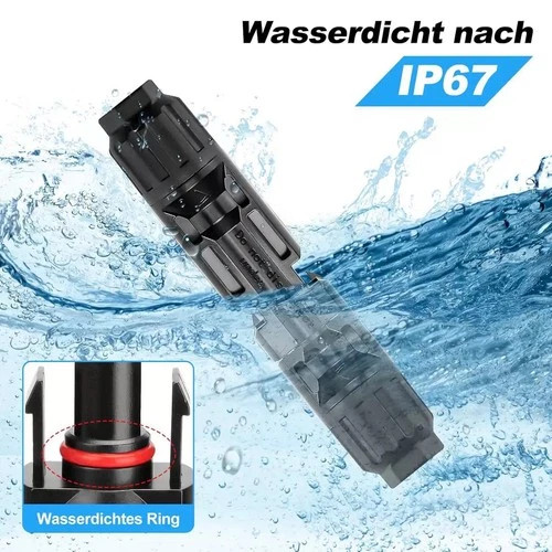 10-Set Solar Panel Connector Kit – Waterproof IP67 PV Cable Connectors