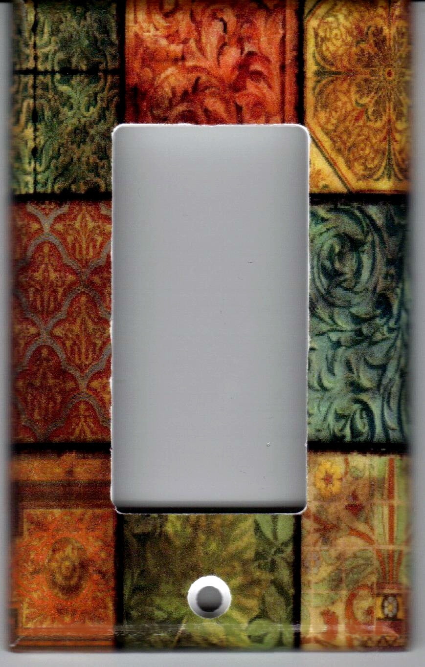 TUSCAN MOSAIC TILE IMAGE KITCHEN HOME DECOR LIGHT SWITCH PLATES AND OUTLETS