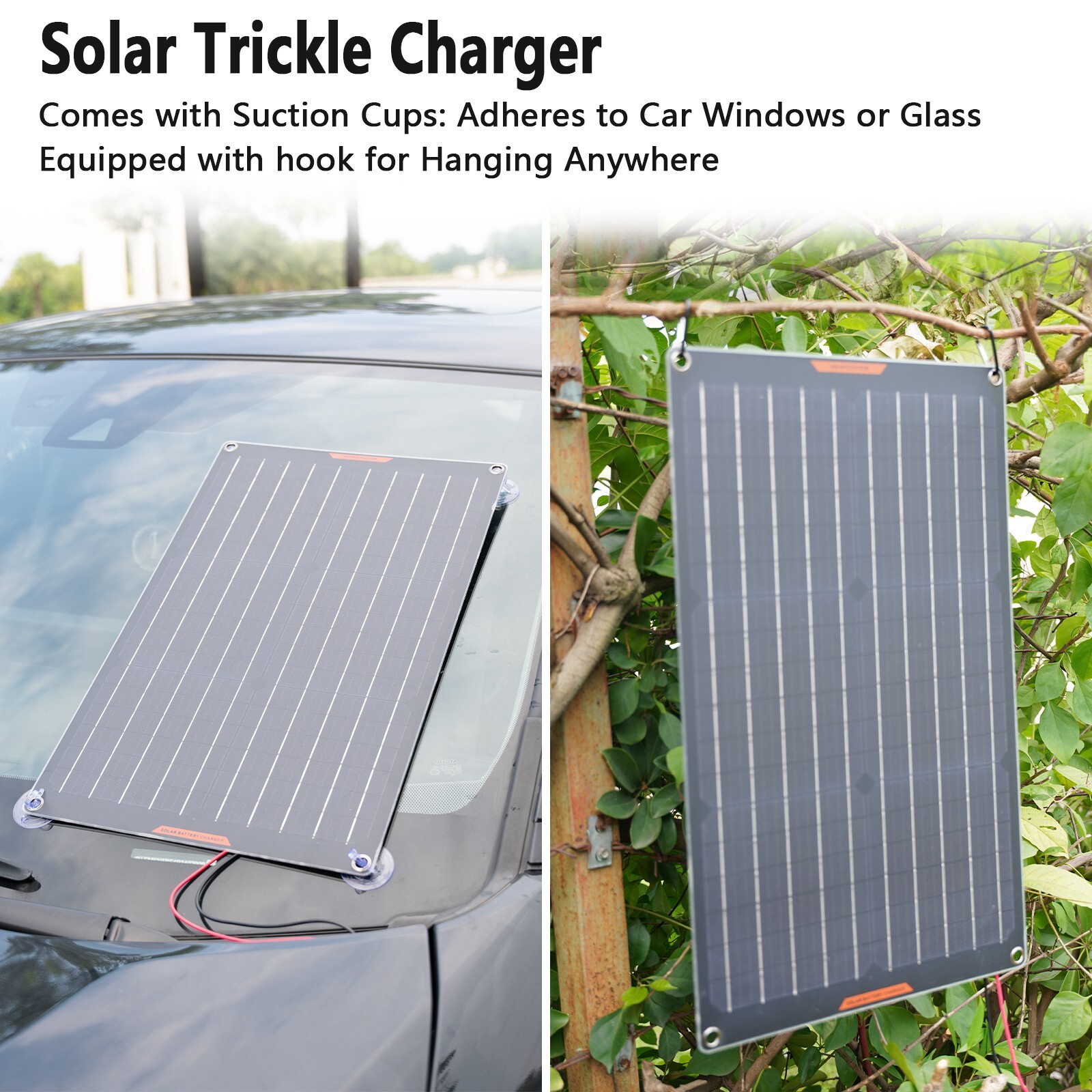 30W Solar Panel 12V Trickle Charger Battery Charger Kit Maintainer Boat Car RV