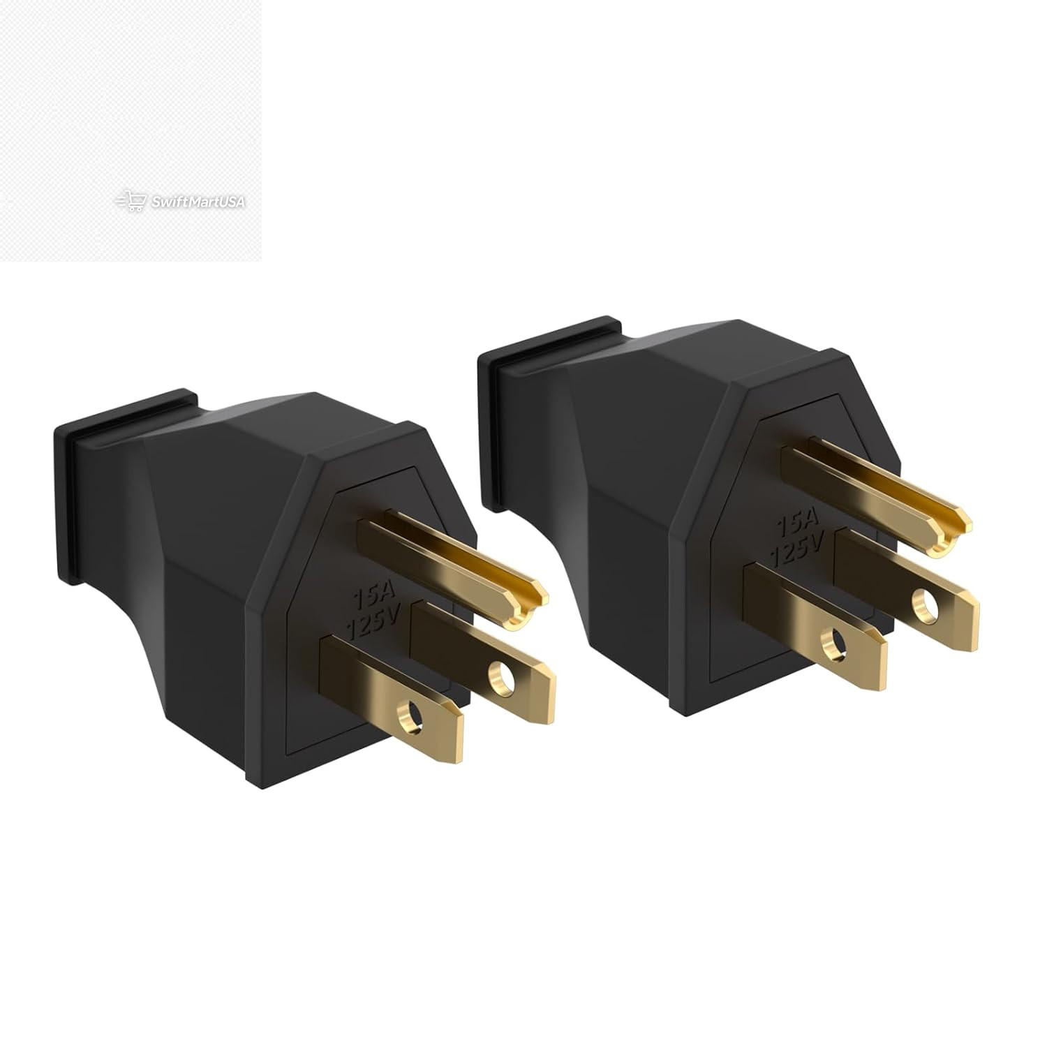5 Pack Extension Cord Ends Female 125V 15A 2 Pole 3 Wire Replacement Plug Heavy