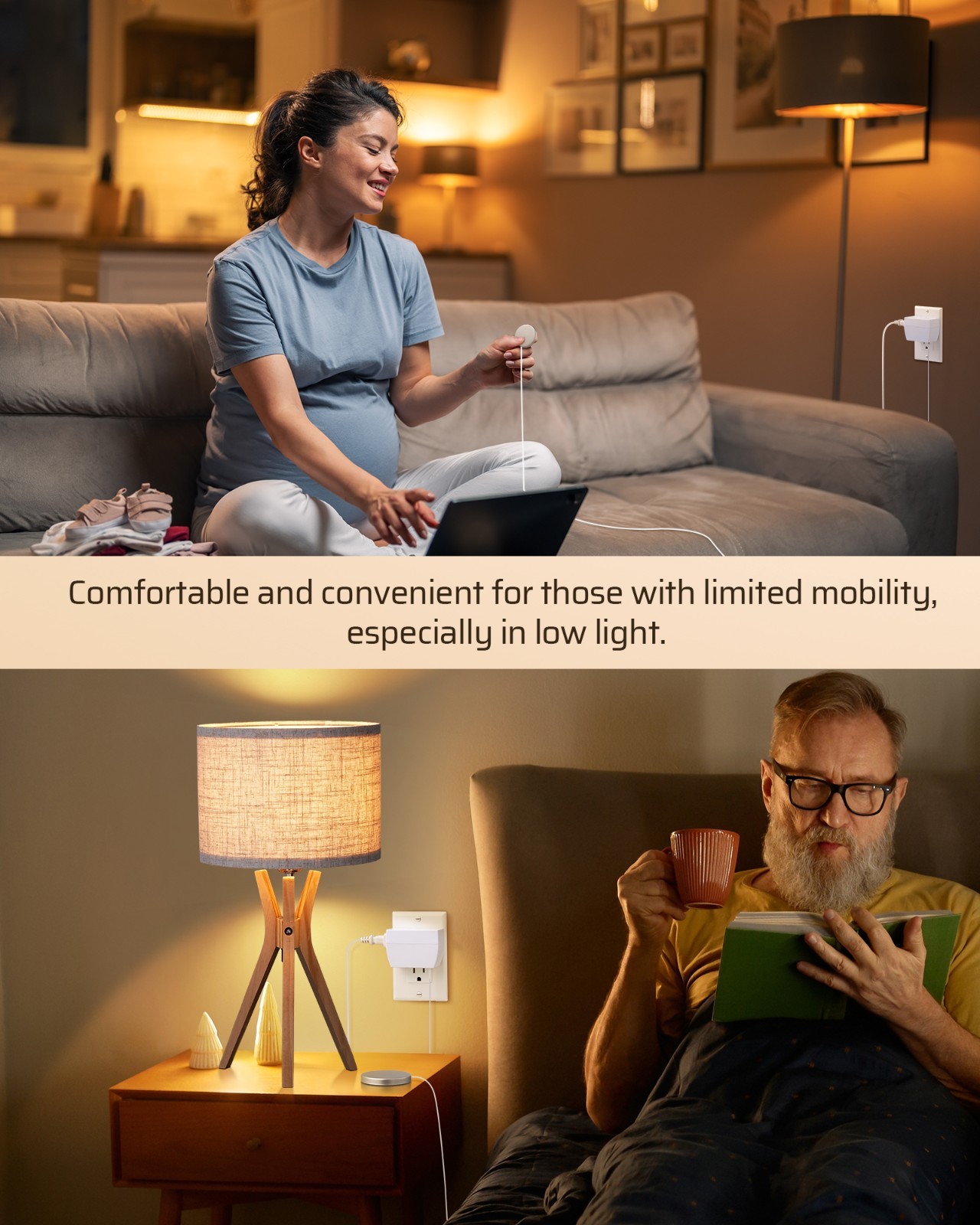 DEWENWILS 2Pack Touch Dimmer Switch, Plug and Play, No Wiring Needed, ETL Listed