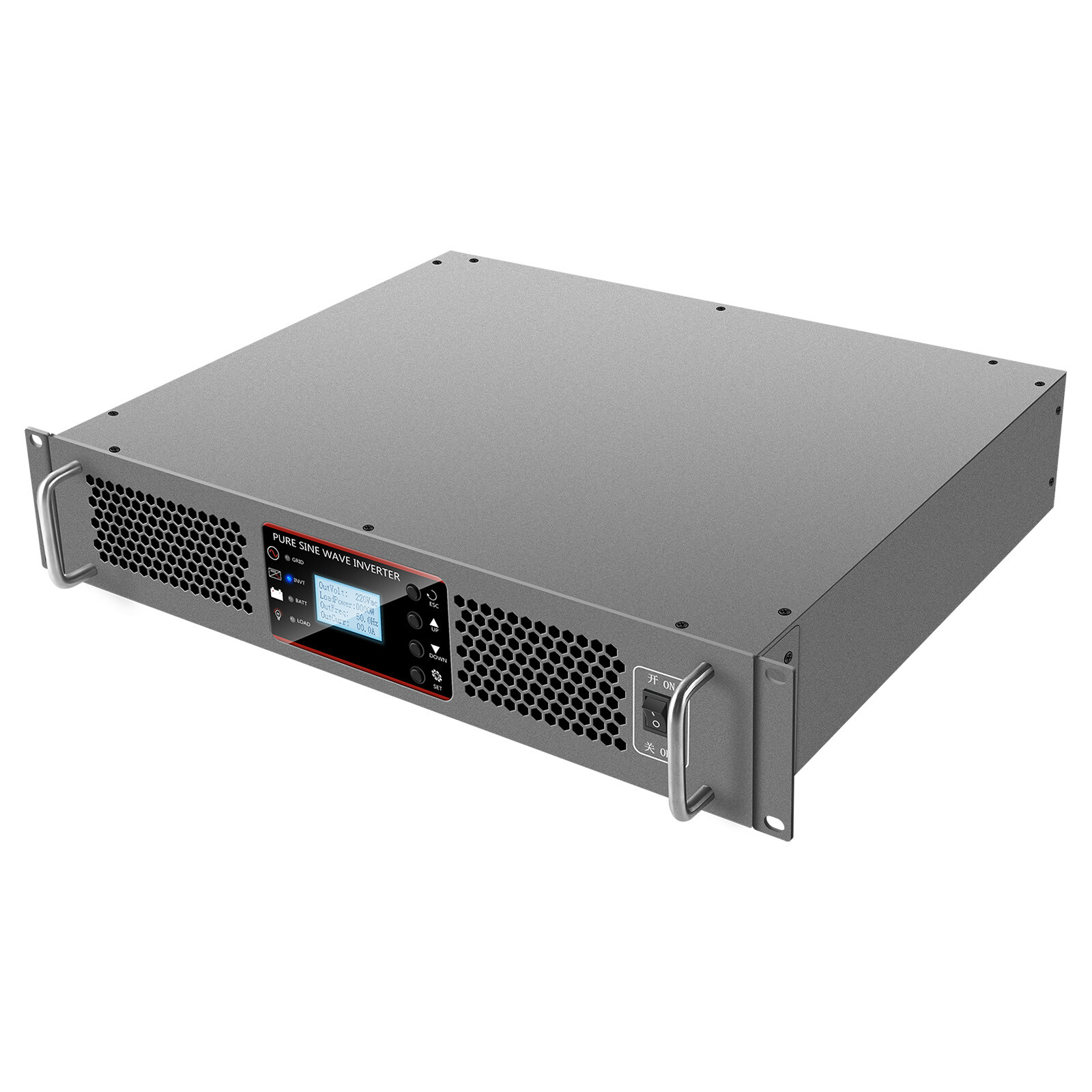 SWIPOWER 19 Inch Rack Mount Inverter 48V To 120V 1000/2000/3000/4000VA Solar