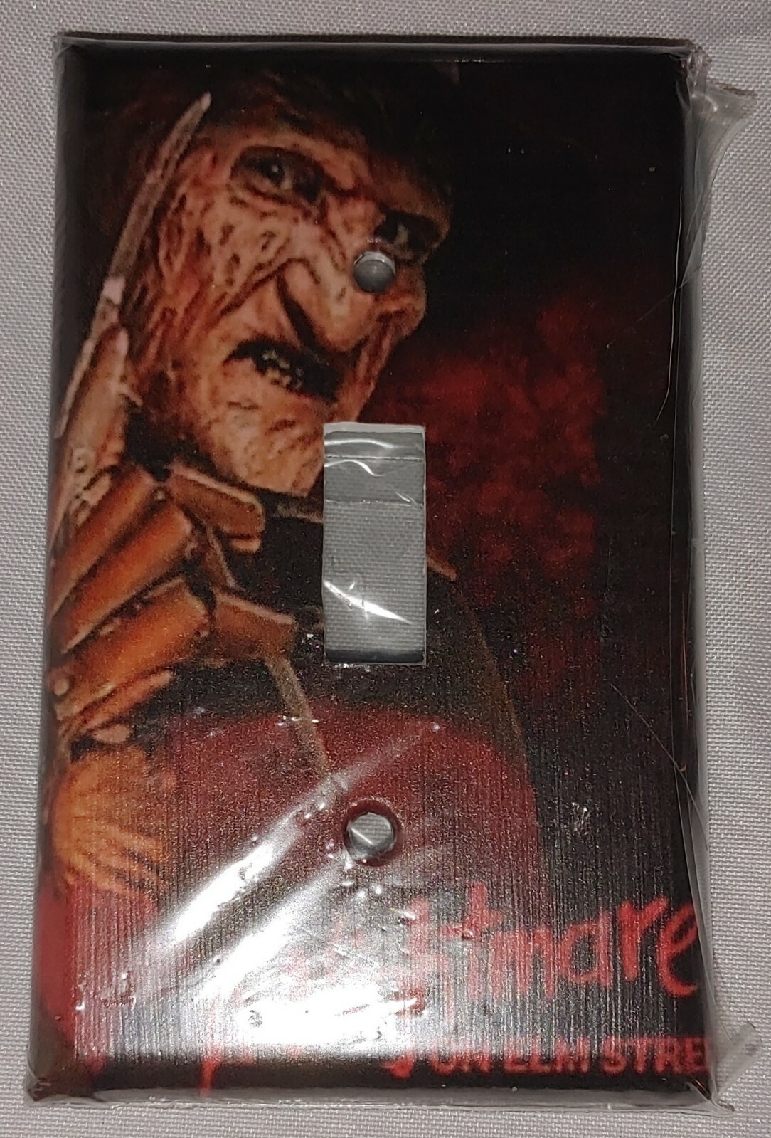 Custom Handmade Freddy Krueger – Single Toggle Light Switch Cover