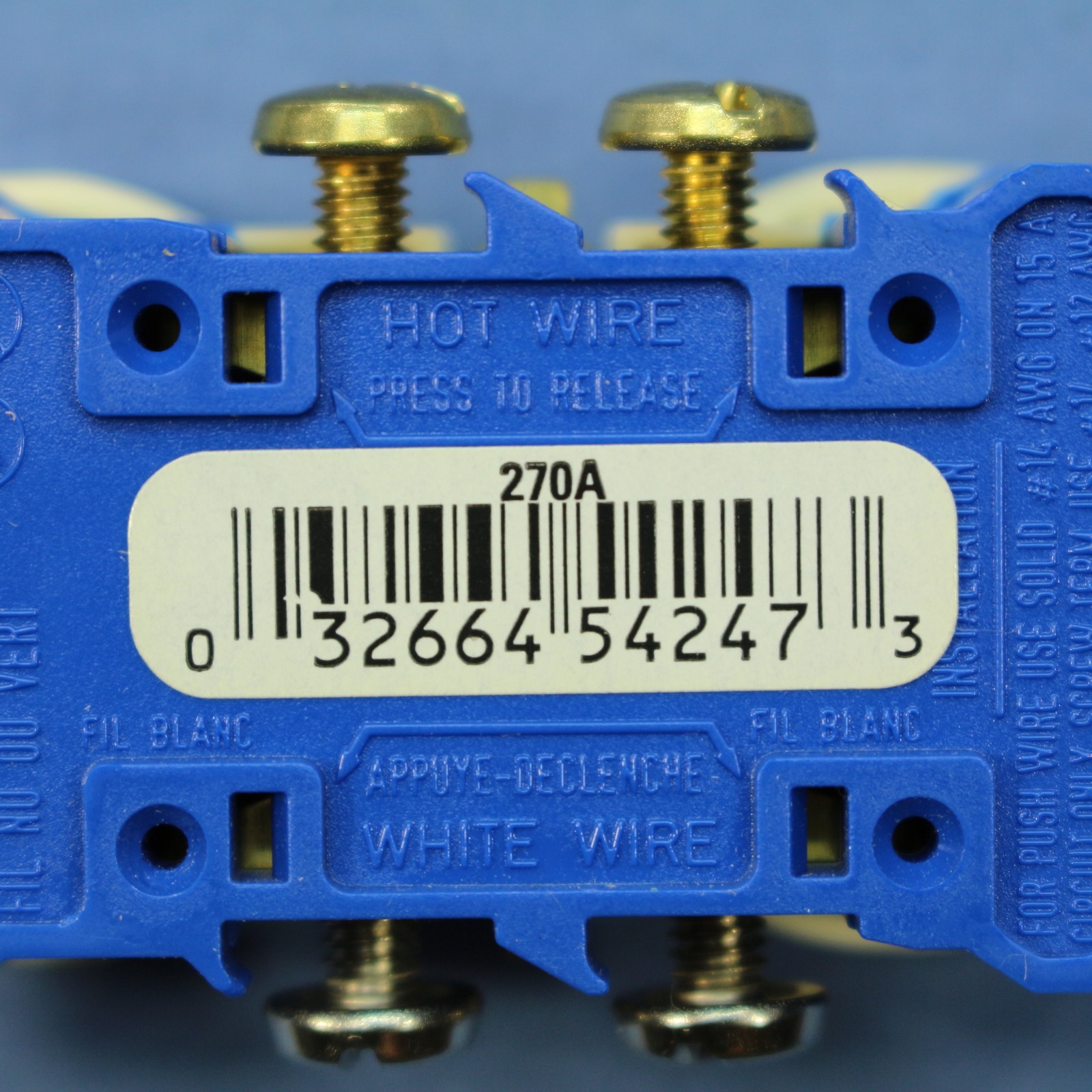 Cooper 270A Almond Straight Blade Duplex Outlet Receptacles NEMA 5-15R 15A 10pcs