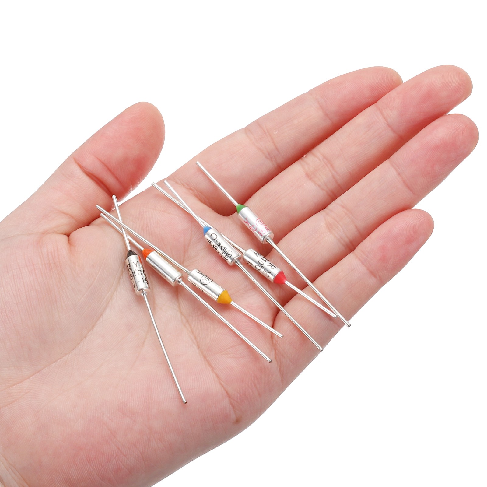 5 Pcs RY121 121 °C 249.8 °F Metal Temperature Thermal Fuse 15A 250V Thermal Fuse