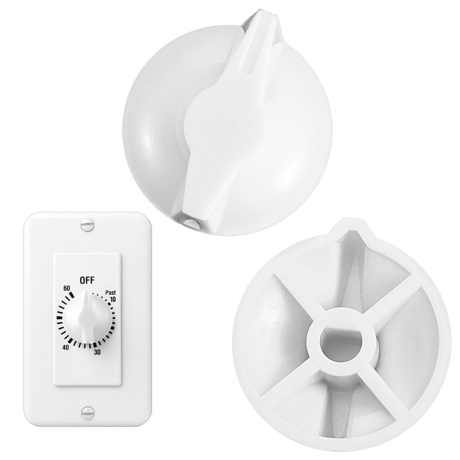2 Pack Timer Switch Knob Replacement for Intermatic – 146MT574, White