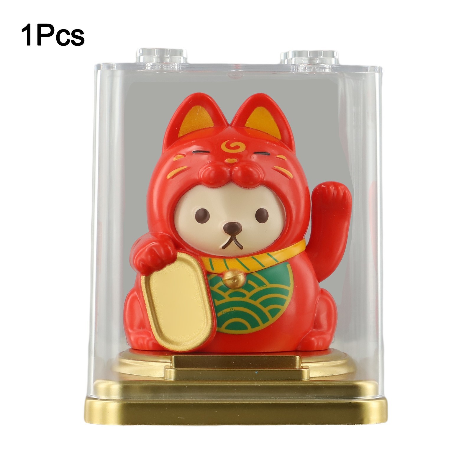Lucky Cat with Moving Arms Perfect Addition to Car Office or Home Settings