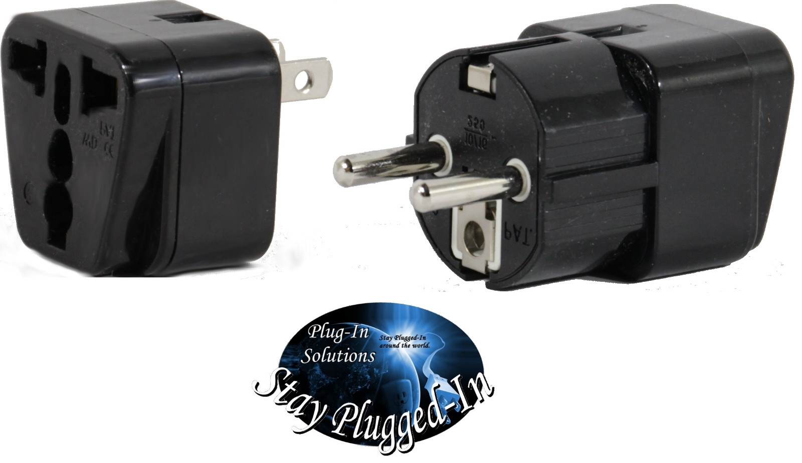 US to PERU Travel Adapter Plug Universal South America Type A & E(C/F) AC Pack 2