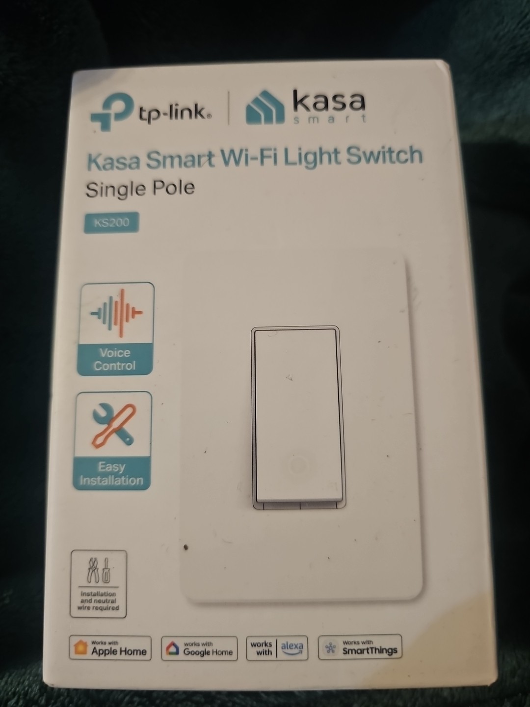 Kasa Apple HomeKit Smart Switch Single Pole Neutral Wire Required
