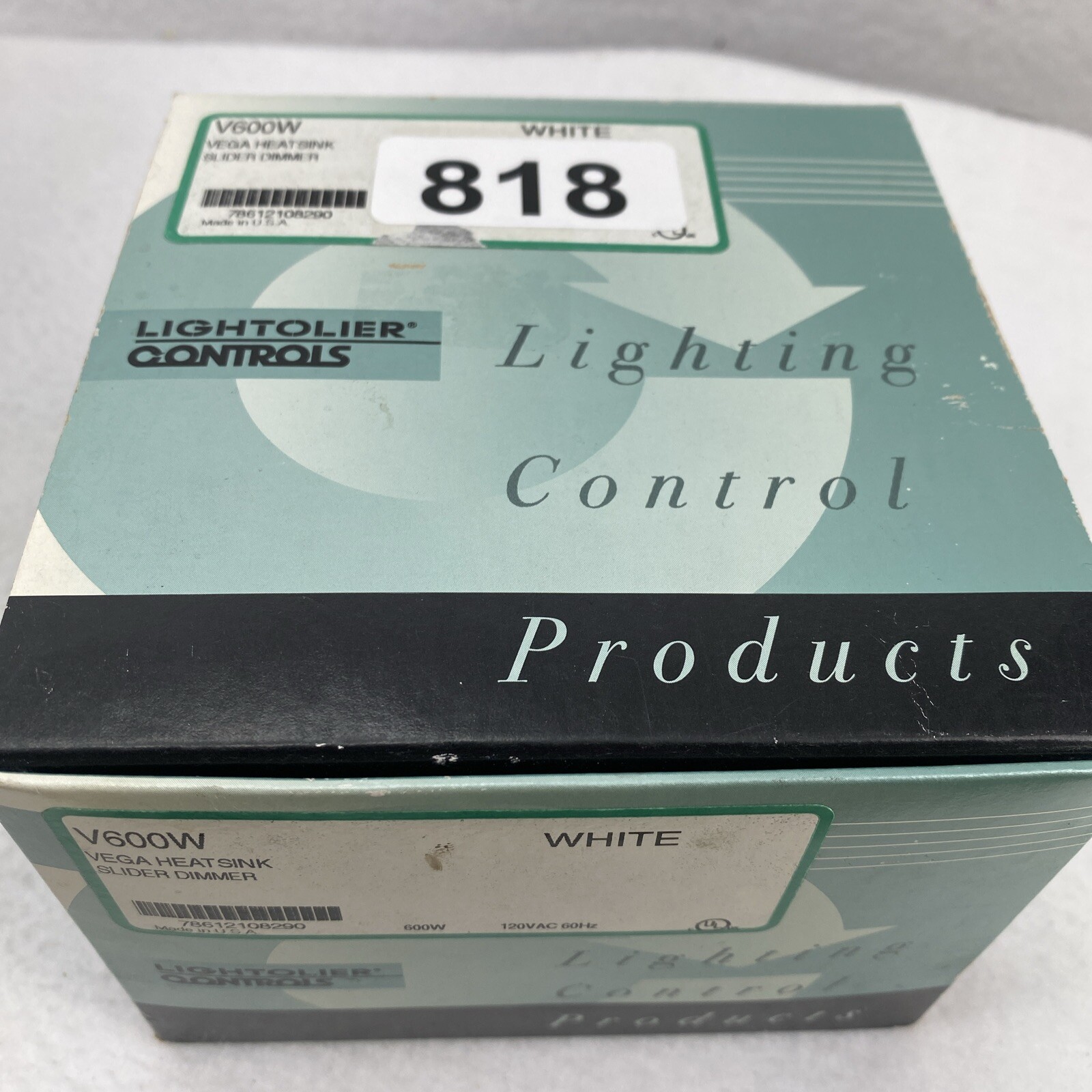 Lightolier Controls V600W VEGA HEATSINK Slide Dimmer New Open Box