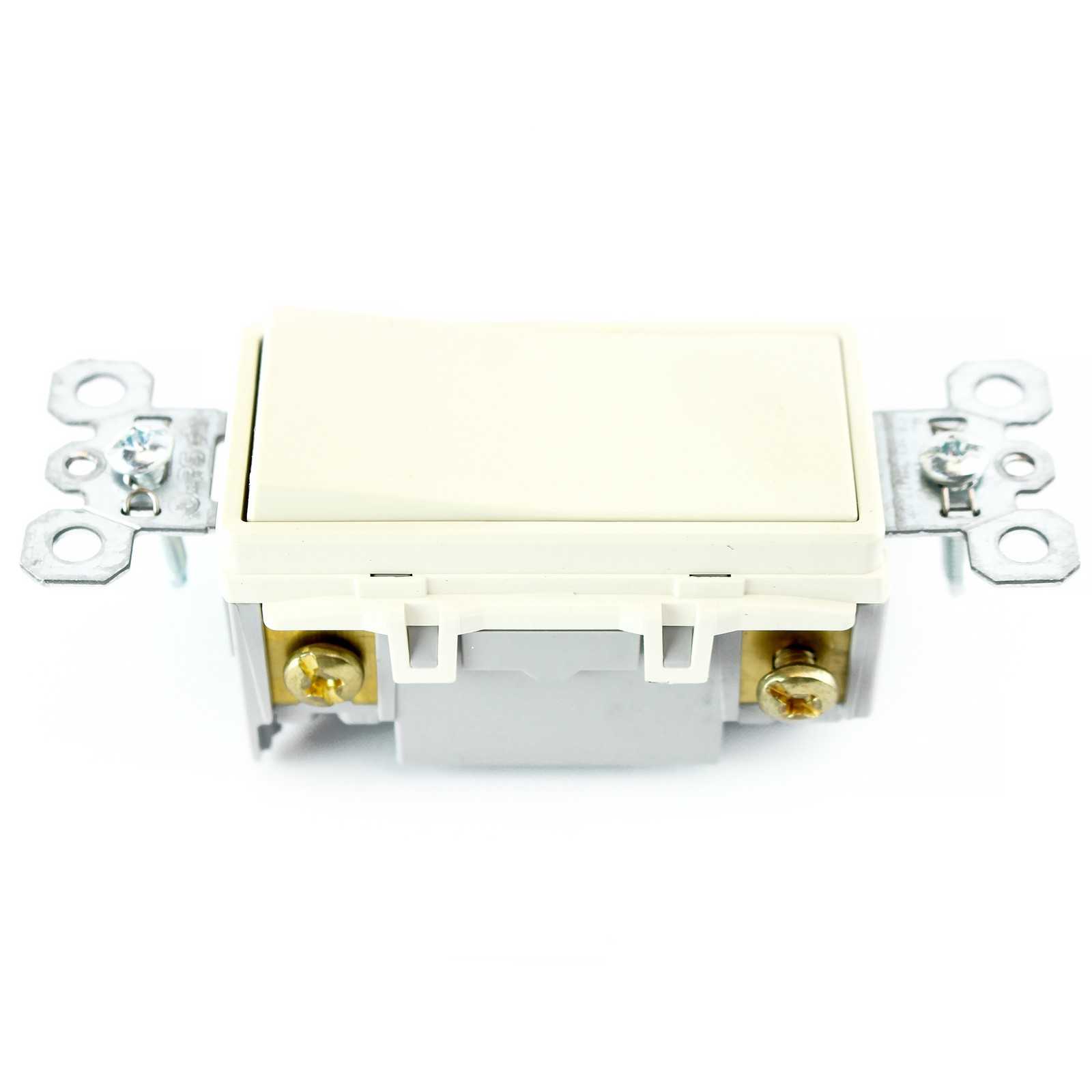 PASS & SEYMOUR TM874-LA TRADEMASTER 4-WAY DECORA SWITCH 15A 120/277V LT ALMOND