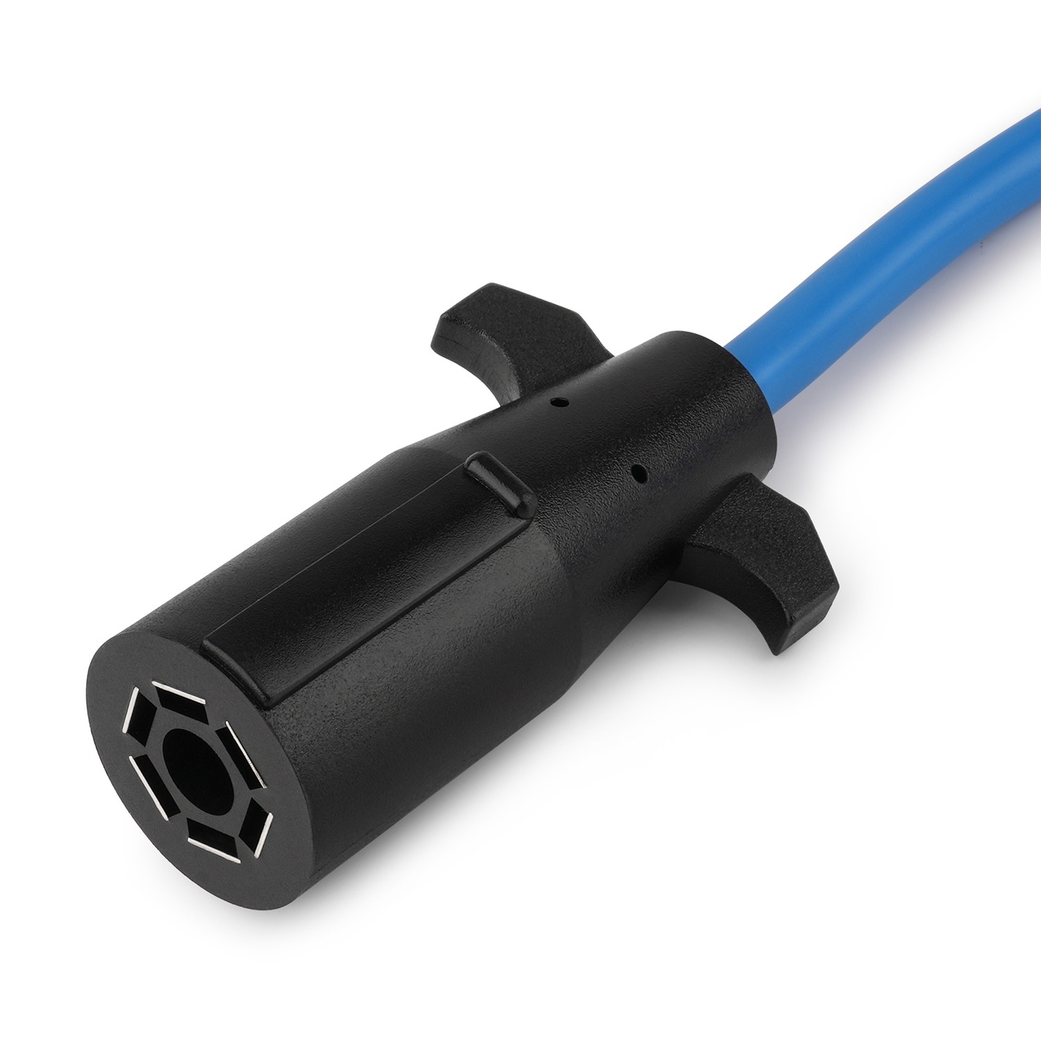 7-Way RV Plug to Round Socket Cable Cord For 14′-20′ Gooseneck Bumper Pull