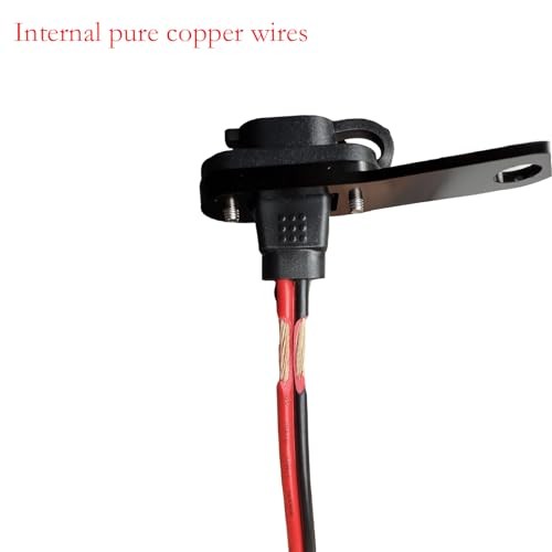 Motorcycle Battery Charger Bracket,and Cable Holder — Compatible with 2024