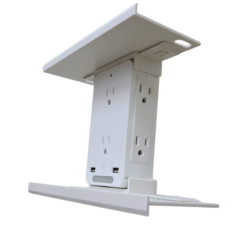 Sharper Image Socket Shelf Ultra White
