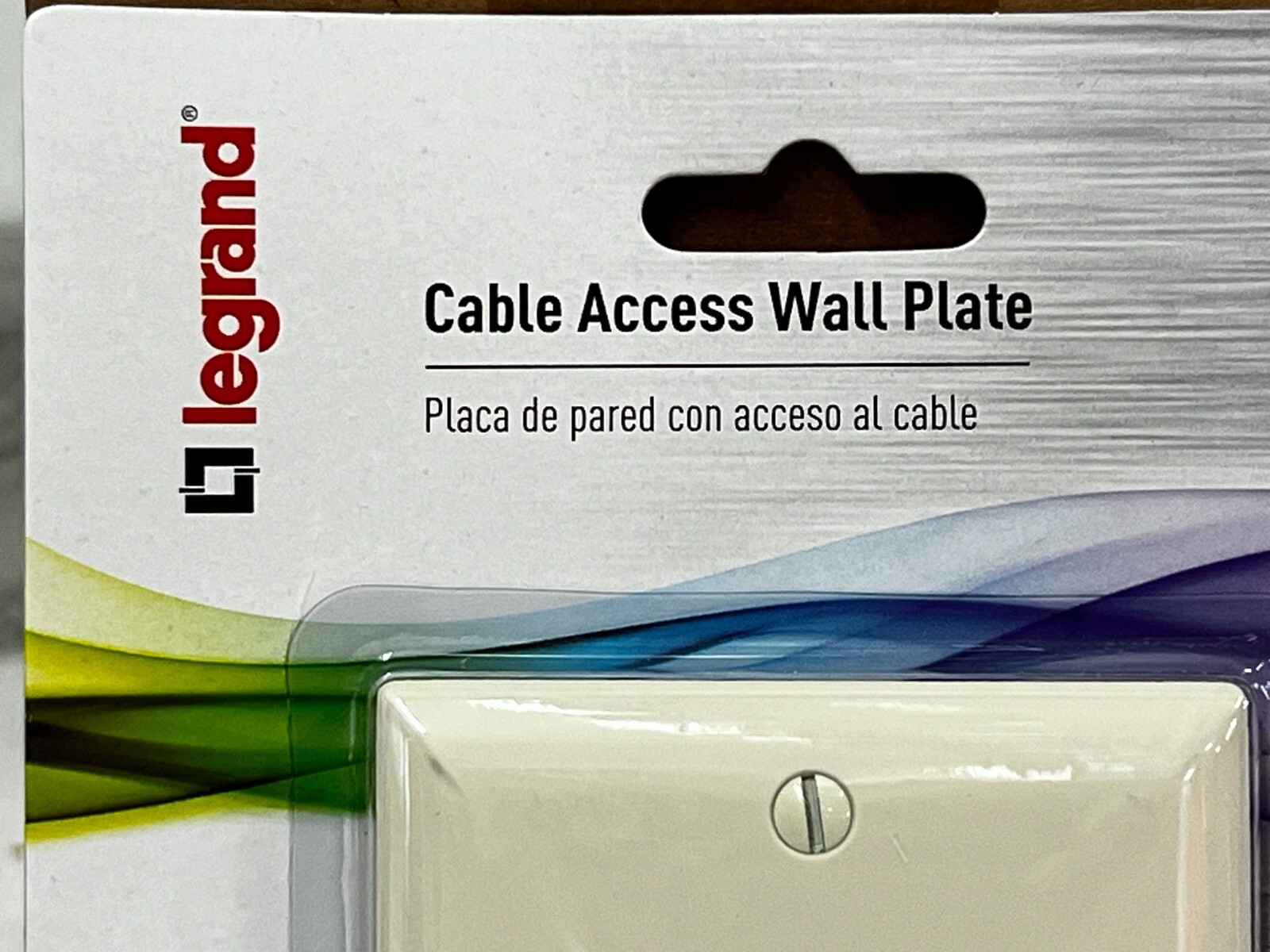CASE OF 4 Legrand On-Q Light Almond Cable Access Wall Plates WP1014-LA-V1