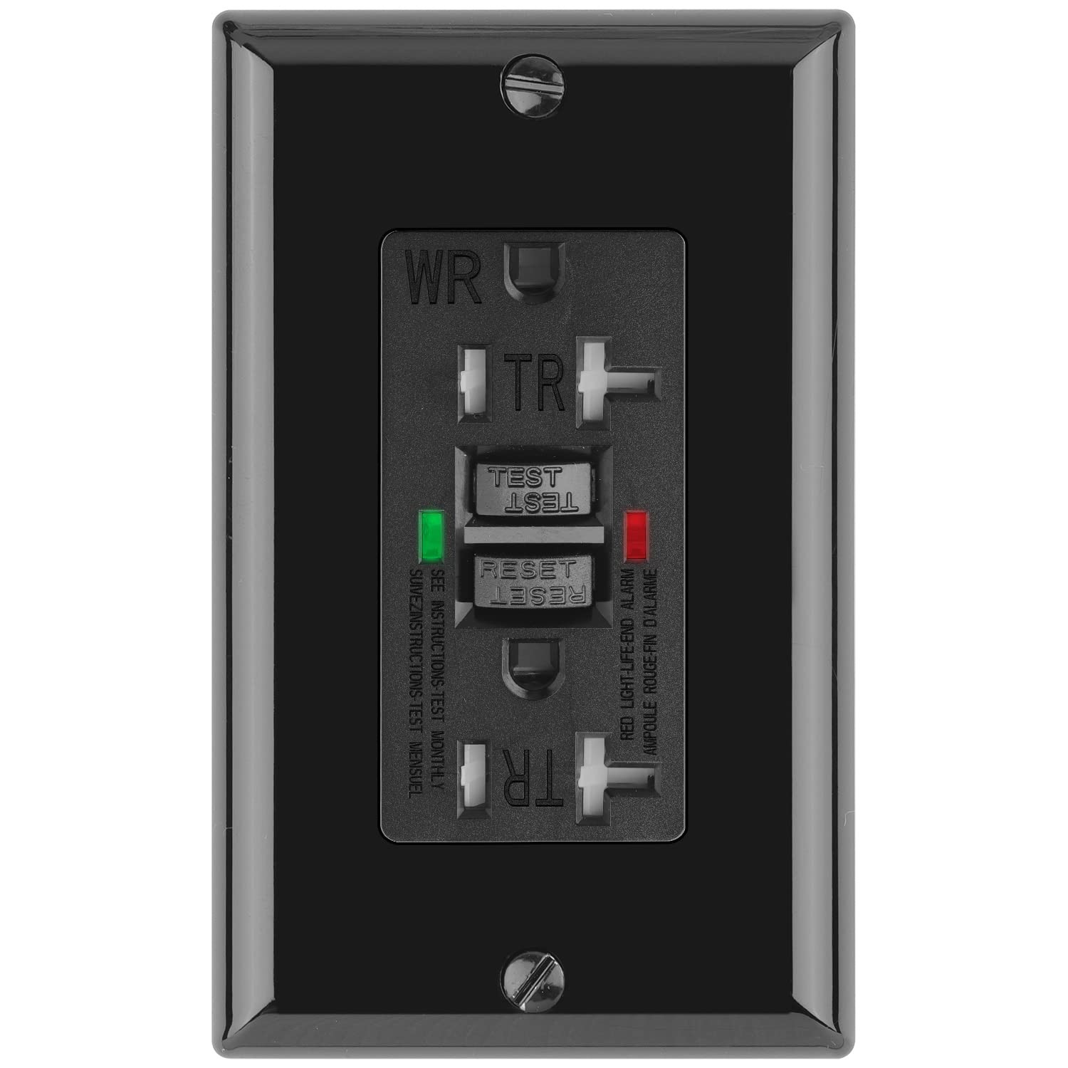 GFCI Outlet 20 Amp Weather Resistant Tamper Resistant Self- Receptacle