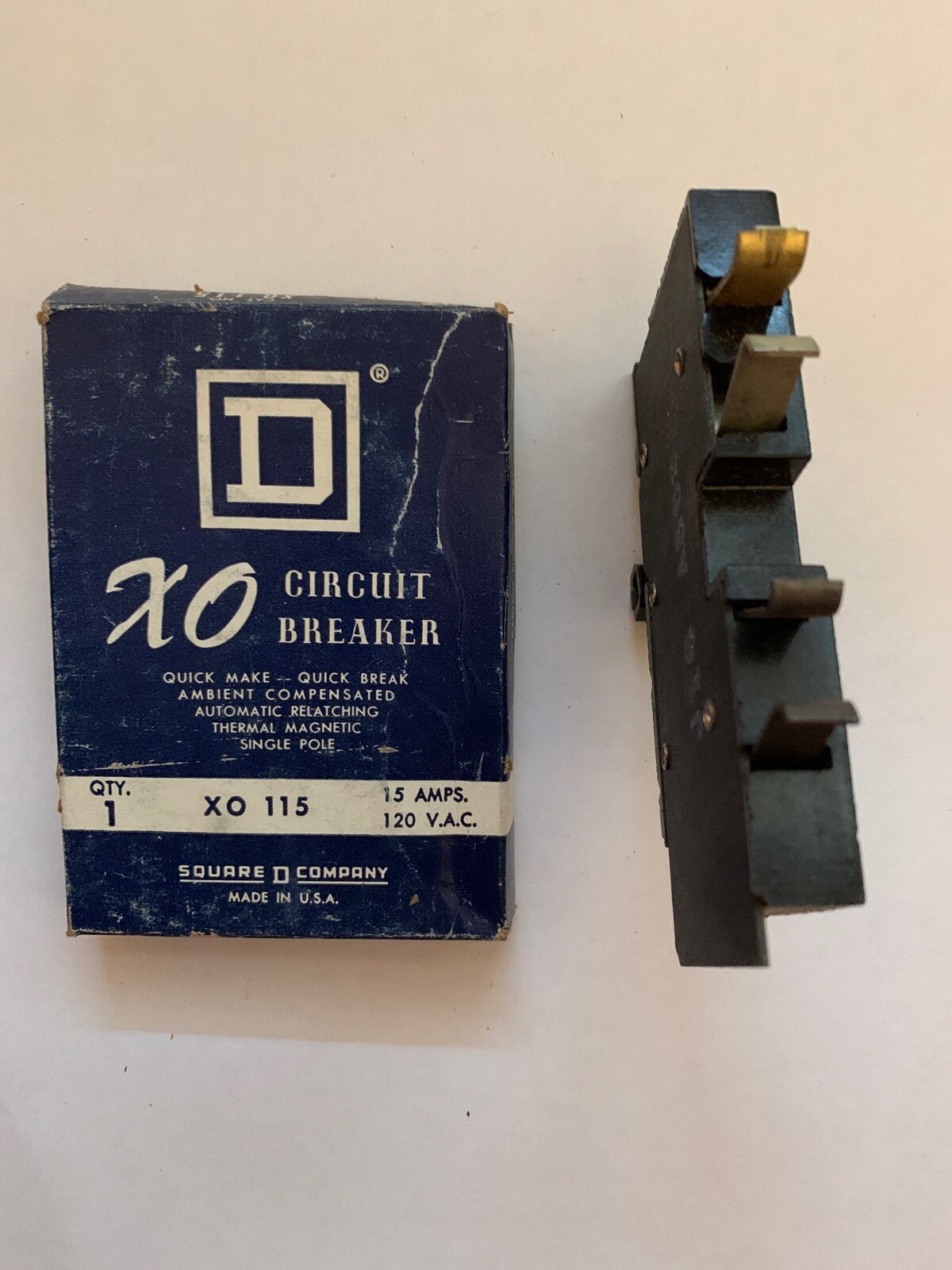 NEW CUTLER HAMMER SQUARE D 15 AMP XO115 1P SINGLE POLE CIRCUIT BREAKER TESTED