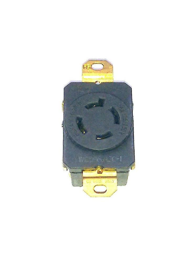 Pass & Seymour WC596/120-1 L1420-R Turnlok Receptacle 20 Amp 125/250 VAC