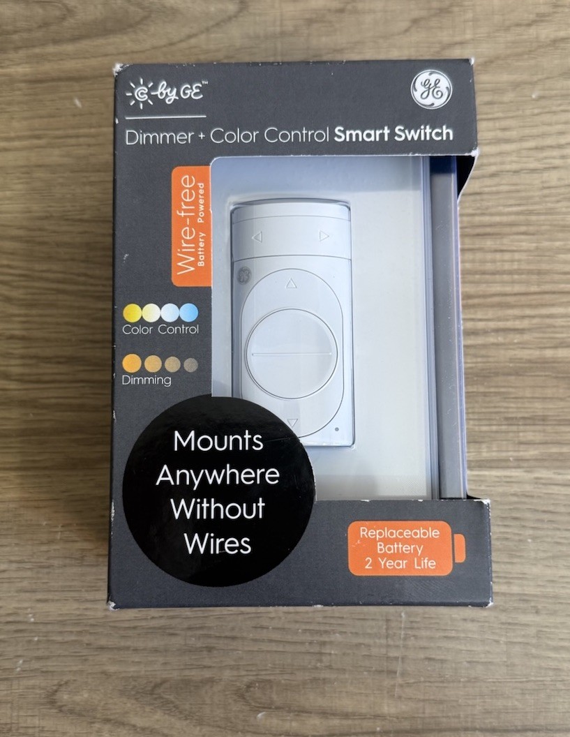 GE CYNC Dimmer + Color Control Smart Switch/Keypad – Wireless Battery Powered