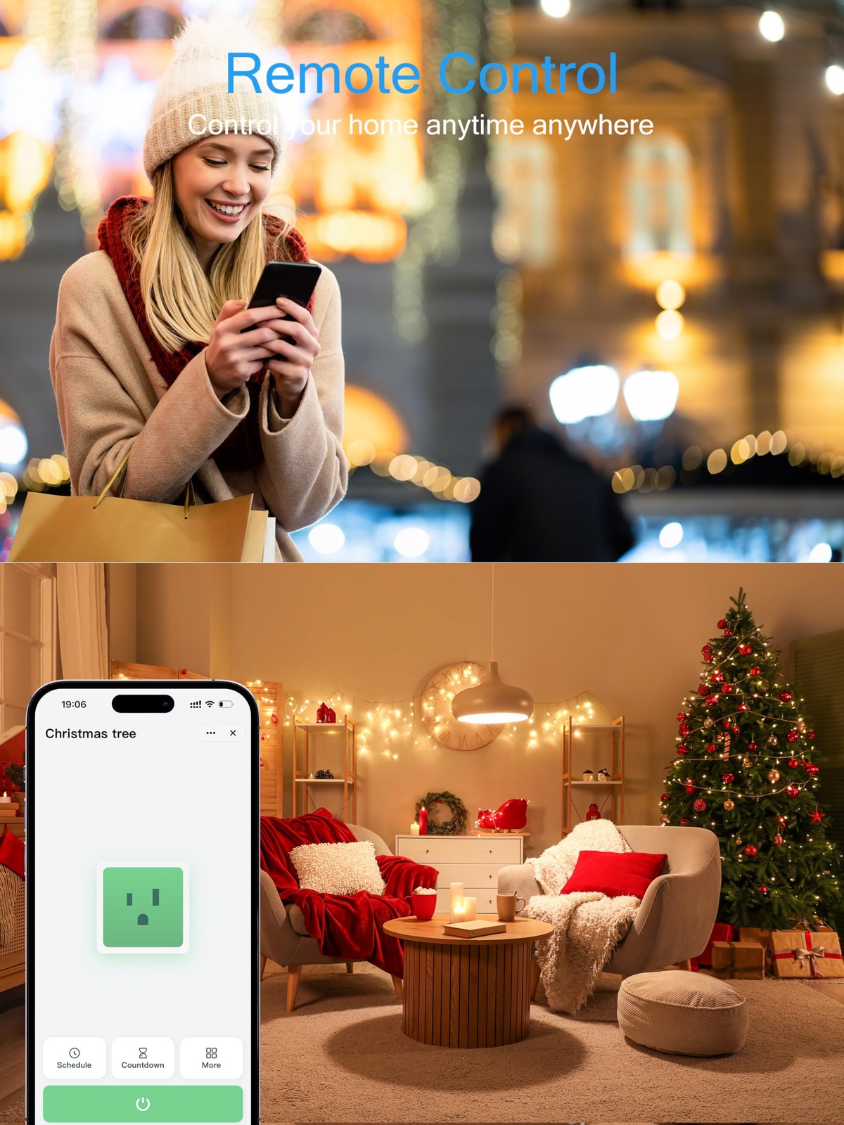 15A Smart Plug, Wi-Fi & Bluetooth Smart Outlet for High-Power Home Appliances…